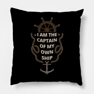 Seaman and The Captain of My Own Ship - Seafarer Pillow