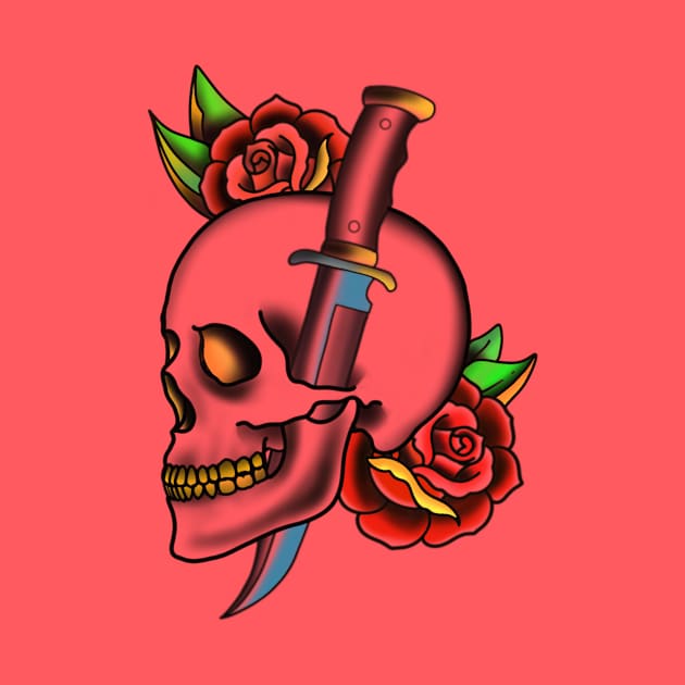 Skull and Sword by TattoofaceMiller