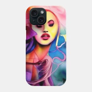 Watecolor girl Phone Case