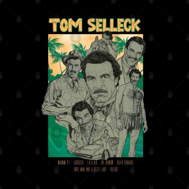 Tom Selleck Aesthetic Tropical by Dayat The Thunder