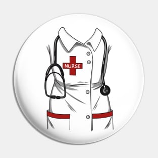 Nurse Costume - Funny RN LPN Costumes Pin