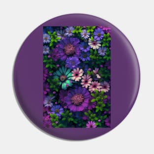 Bright Flower Field: Eco-Friendly Designs for a Green Future Pin