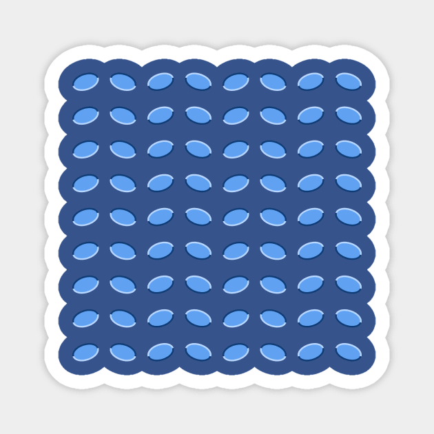 Implied Motion Graphics (Blue) Magnet by W00D_MAN