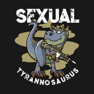 Funny Sexual Tyrannosaurus T Shirt Gift for Movie Lovers T-Shirt