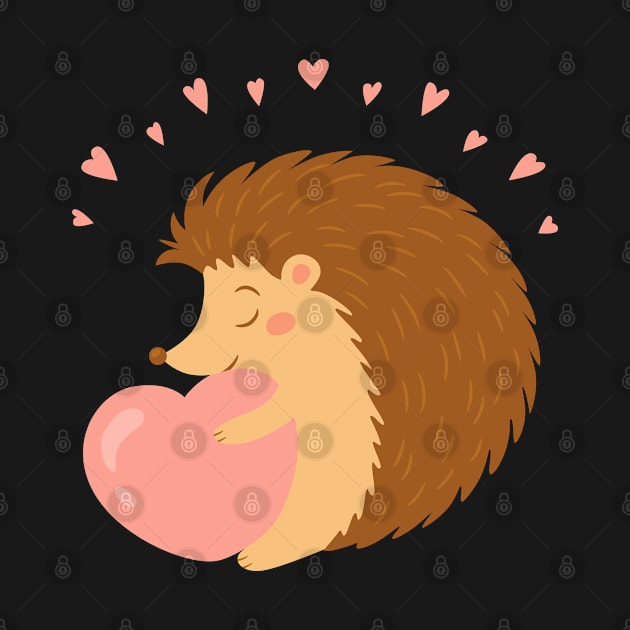 Cute Valentine Hedgehog by Carpe Tunicam