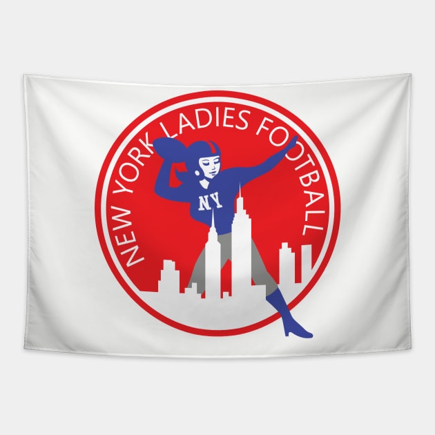 New York Lady Giants Tapestry by Carl Cordes