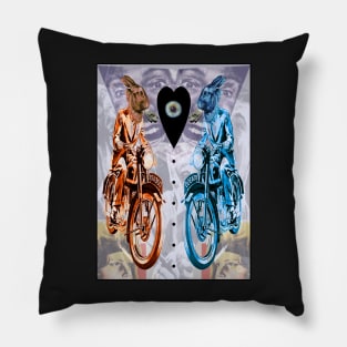 Motor Hare Shout Girl (Artwork by The Shend) Pillow