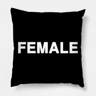 FEMALE Typography Pillow