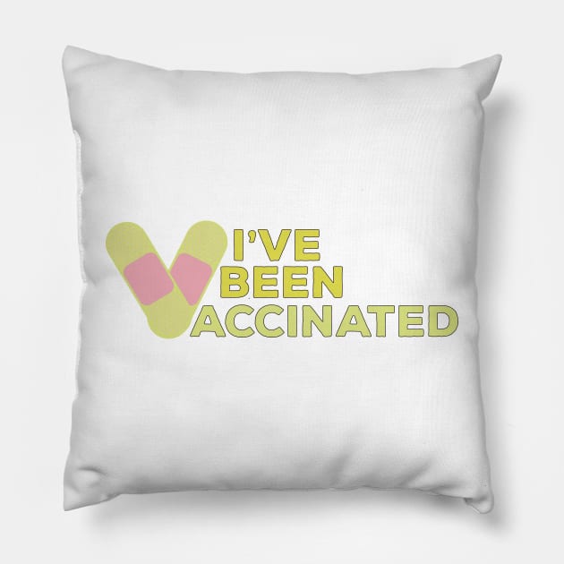 I've Been Vaccinated Pillow by DiegoCarvalho