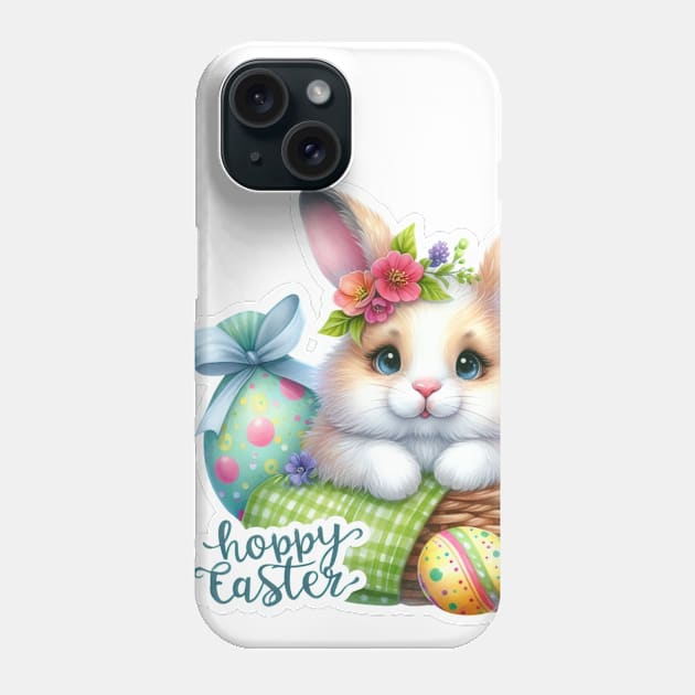 Hoppy Easter Bunny Basket Phone Case by CAutumnTrapp