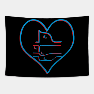 Action potential - Heart, 3d Tapestry