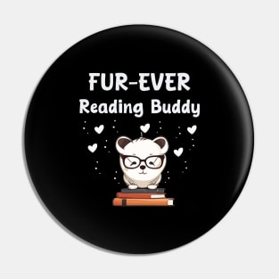 fur-ever reading buddy for books and dogs lover Pin