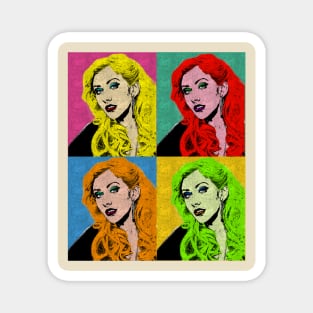 christina aguirela 80s Pop Art Style Magnet