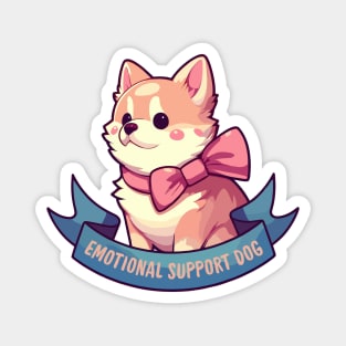 Kawaii Emotional Support Dog Magnet