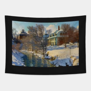 Winter landscape Tapestry