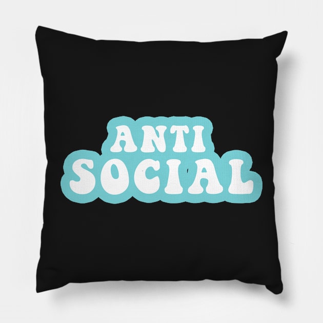 Anti Social Pillow by CityNoir