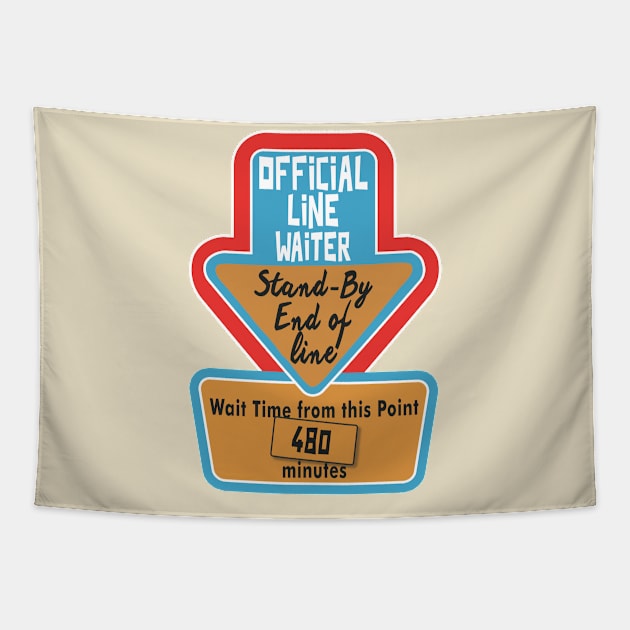 Official Line Waiter Tapestry by HIDENbehindAroc