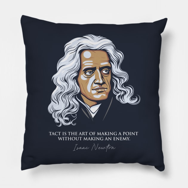 Isaac Newton Quotes Pillow by Yopi