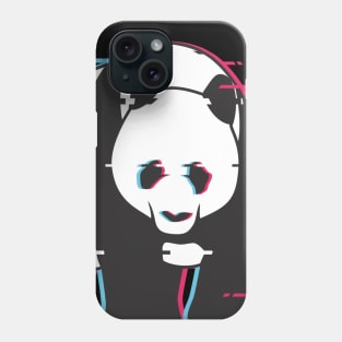 Panda : glitch art effect Phone Case