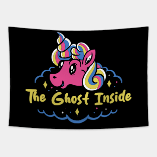 ghost and cute unicorn Tapestry