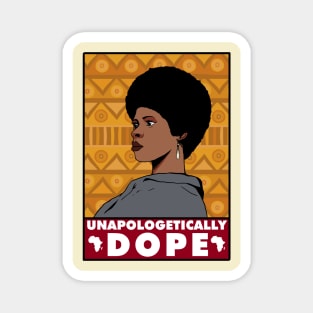unapologetically dope Afro retro hair vintage african Magnet