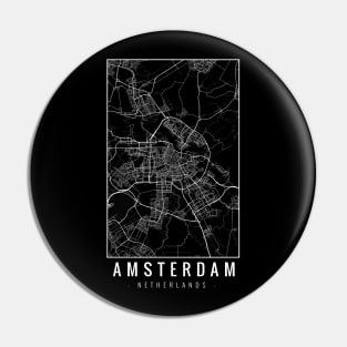 Amsterdam Netherlands Minimalist Map Pin