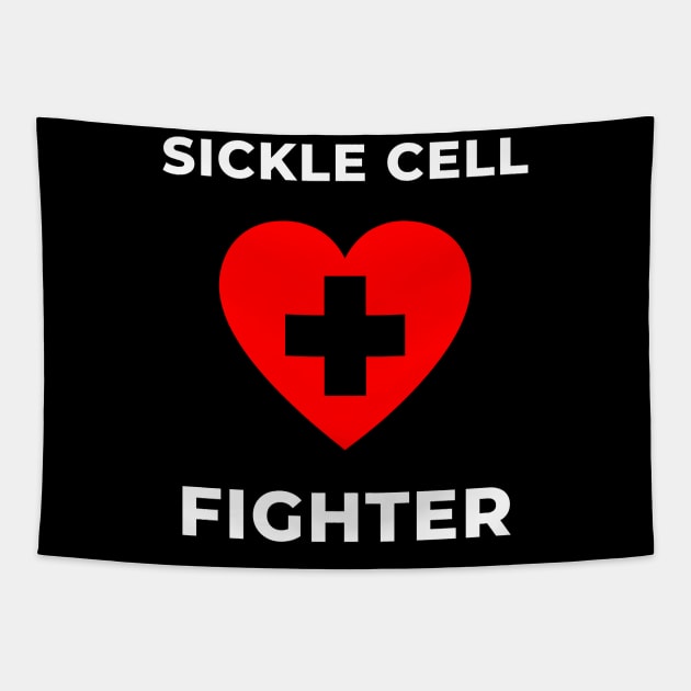 Sickle Cell Anemia Fighter Awareness June Encouragement Quote Shirt Autism Survivor Strong Soldier Warrior Sick Cancer Pain Health Power Donate Inspirational Motivational Encouragement Cute Funny Gift Idea Tapestry by EpsilonEridani