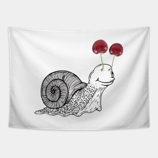 Cherry Snail Tapestry