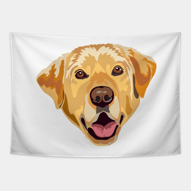 Yellow Labrador Tapestry by MichellePhong