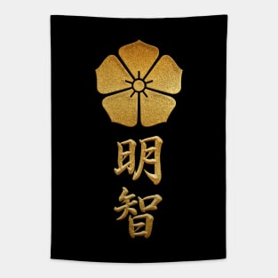 Akechi Kamon with Akechi Kanji Tapestry