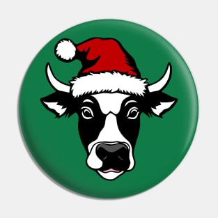 Santa Cow Pin