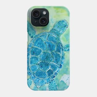 Blue Sea Turtle Phone Case