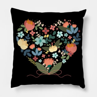 Floral Heart Pillow