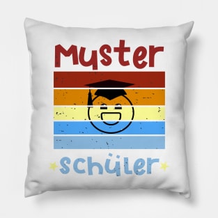 Musterschüler Smile Schulbeginn T shirt Pillow