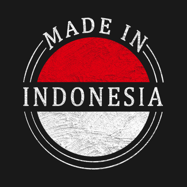 Vintage Made In Indonesia Indonesia TShirt TeePublic