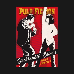 Pulp Fiction twist dance art print T-Shirt