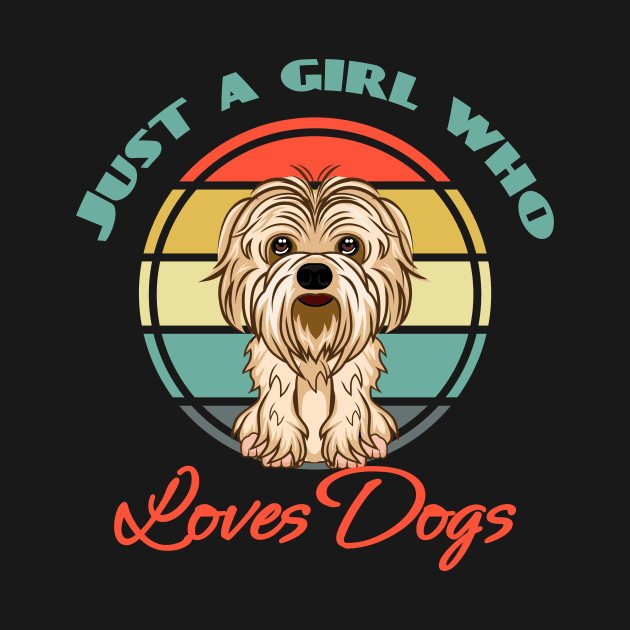 Just a Girl Who Loves Shih Tzus Dog Puppy Lover Cute by Meteor77