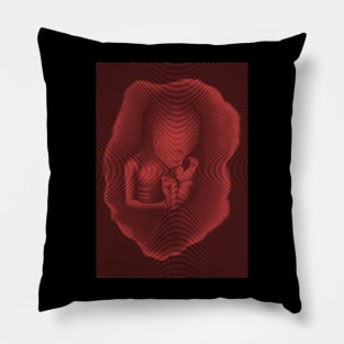 Spiral Betty Fetus Black & Red Pillow