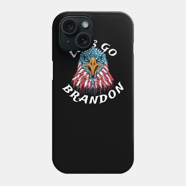 lets go brandon patriot Phone Case by Thermul Bidean