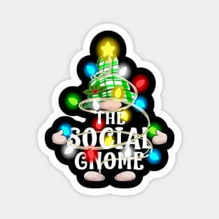 The Social Gnome Christmas Matching Family Shirt Magnet