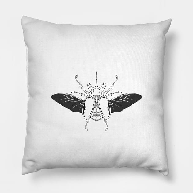 Beetle Change Pillow by blxckblink