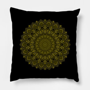 Golden Mandala Pillow