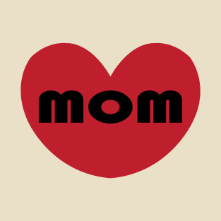 Pink Cute heart love mom T-Shirt T-Shirt