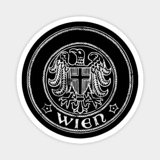 Vienna/Wien, Austria - Vintage Look Design Magnet