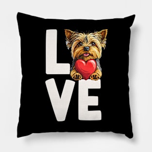 Love Yorkshire Terrier Pillow