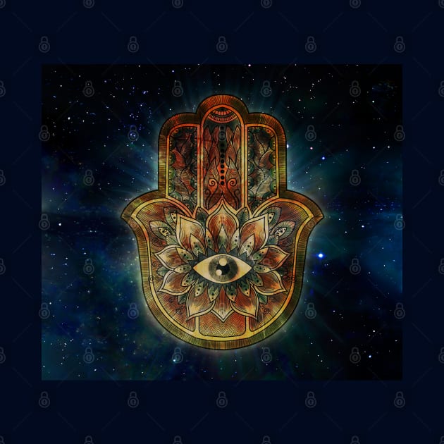 Hamsa Hand by MCAshe spiritual art 