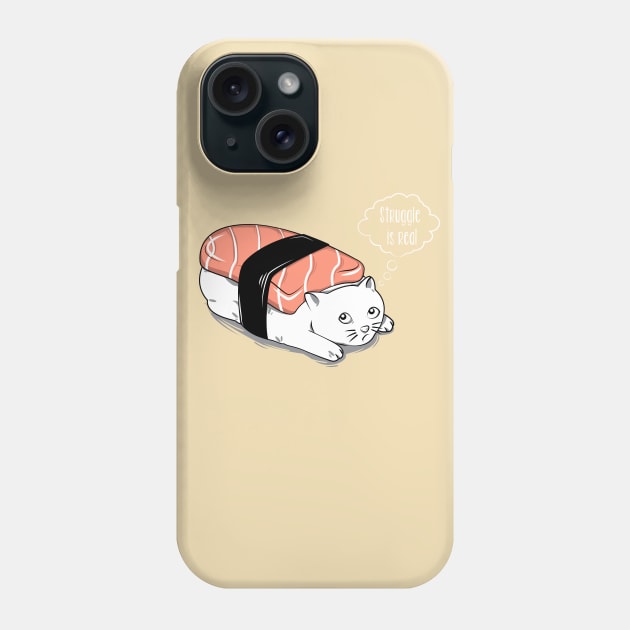 Pushi Cat Phone Case by GedWorks