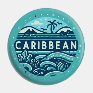 Vintage Caribbean Design Pin