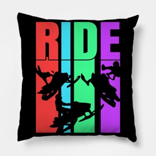 Snowmobile Ride Snowmobiling Pillow