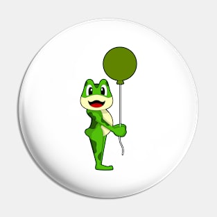 Frog Balloon Pin